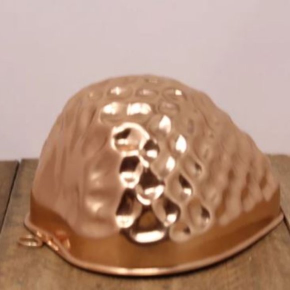 3 Vintage Copper Tone Strawberry / Apple / Peach Shaped Jelly Molds - Picture 9 of 9